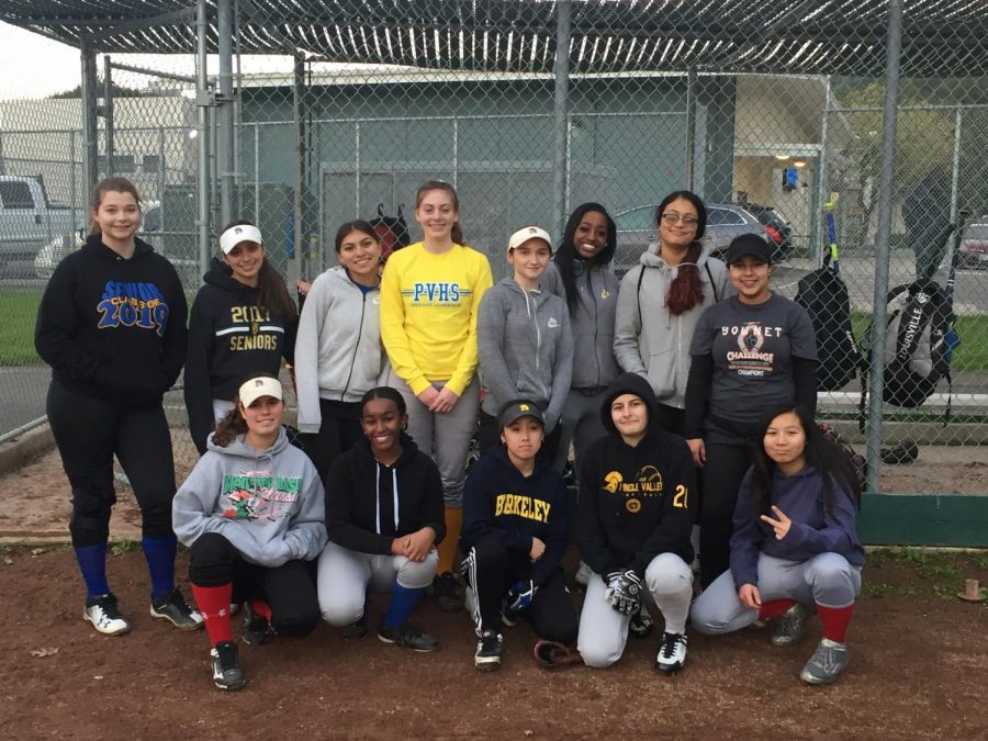 The 2019 Pinole Valley High School girls softball team is ready to go.