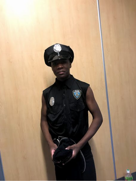 Junior Orlando Perkins looking like hes about to arrest someone