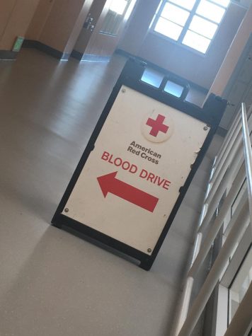 Blood drive sign