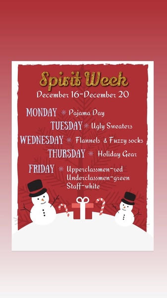 Spirit Week Flyer!